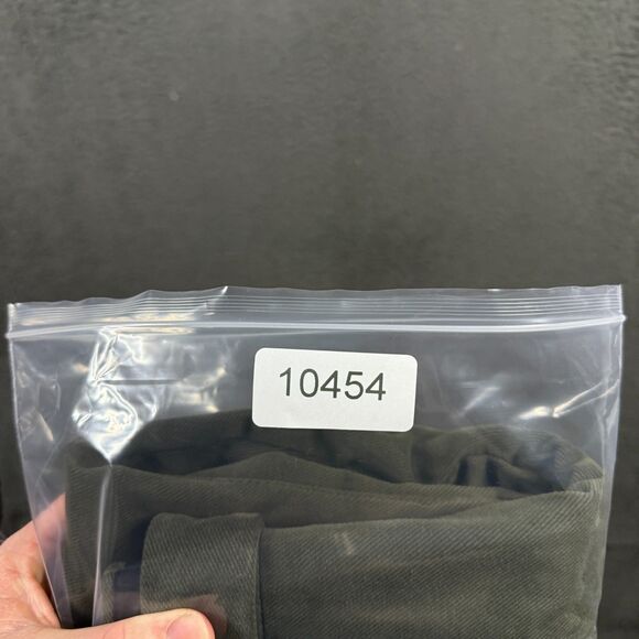 Anglo Italian Pants Mens 31x29 Green Slim Brushed Twill Chino Side Adjusters - Picture 13 of 13